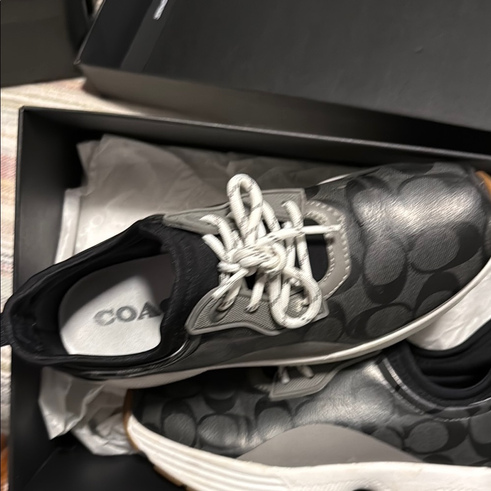 Coach Black and Gray Athletic Shoes - Picture 5 of 5